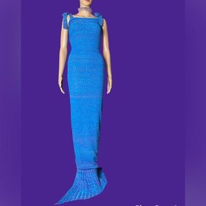 Hand knitted mermaid tail Snuggie  ,One size fits most